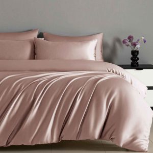 Lenjerie de pat bumbac satinat cu elastic – set 4 piese | COD 0050-PR