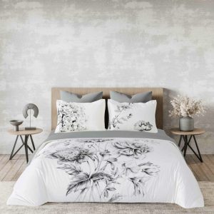 Lenjerie de Pat din Bumbac Finet cu Elastic – 6 Piese | Confort Premium si Fixare Perfecta | COD 0062-PR