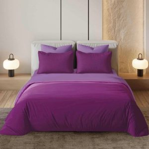 Lenjerie de Pat din Bumbac Finet cu Elastic – 6 Piese | Confort Premium si Fixare Perfecta | COD 0065-PR