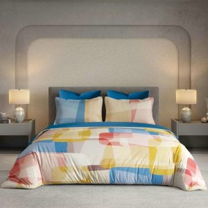 Lenjerie de Pat din Bumbac Finet cu Elastic – 6 Piese | Confort Premium si Fixare Perfecta | COD 0068-PR