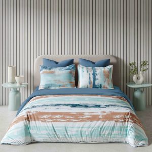 Lenjerie de Pat din Bumbac Finet cu Elastic – 6 Piese | Confort Premium si Fixare Perfecta | COD 0070-PR