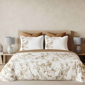 Lenjerie de Pat din Bumbac Finet cu Elastic – 6 Piese | Confort Premium si Fixare Perfecta | COD 0071-PR