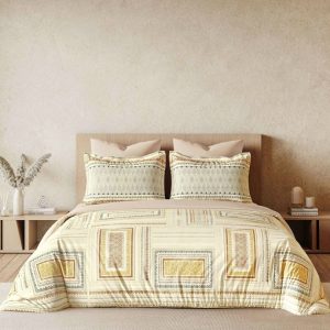 Lenjerie de Pat din Bumbac Finet cu Elastic – 6 Piese | Confort Premium si Fixare Perfecta | COD 0073-PR