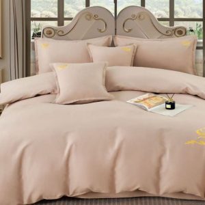 Lenjerie de Pat 6 Piese din Bumbac Neted cu Broderie – Eleganta si Confort Desavarsit | COD 0462-CF