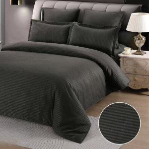 Lenjerie de pat damasc pentru o persoana - 4 piese | Eleganta si confort pentru fiecare noapte! | COD 0398-CF