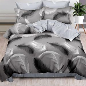 Lenjerie de Pat Bumbac Finet 6 Piese – Confort Premium și Design Modern | COD 0041-SI