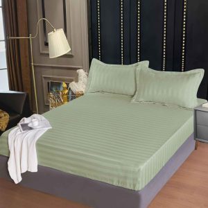 Husa de Pat Damasc cu Elastic - 3 Piese pentru un Somn Confortabil | COD 0322-PR