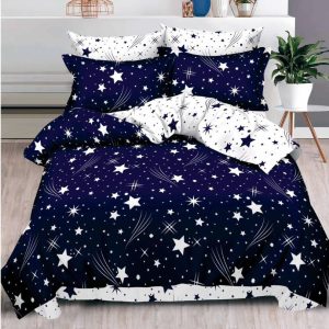 Lenjerie de Pat Bumbac Finet 6 Piese – Confort Premium și Design Modern | COD 0001-SI