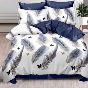 Lenjerie de Pat Bumbac Finet 6 Piese – Confort Premium și Design Modern | COD 0043-SI