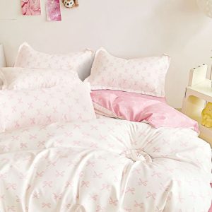 Lenjerie de Pat Bumbac Finet 6 Piese – Confort Premium și Design Modern | COD 0106-SI