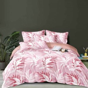 Lenjerie de Pat Finet cu Elastic, 1 Persoana – Set 4 Piese Confortabil si Modern | COD 0274-PR