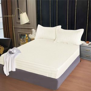 Husa de Pat Damasc cu Elastic - 3 Piese pentru un Somn Confortabil | COD 0309-PR