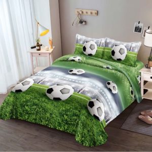 Lenjerie de pat din bumbac satinat 3D, 4 piese – Eleganta si confort pentru dormitorul tau | COD 0189-SI