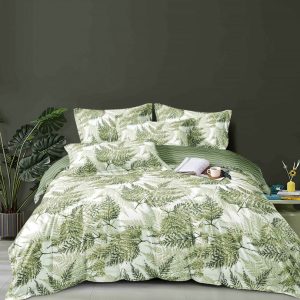 Lenjerie de Pat Finet cu Elastic, 1 Persoana – Set 4 Piese Confortabil si Modern | COD 0266-PR