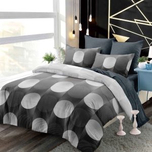 Lenjerie de pat bumbac finet cu elastic – 6 piese premium | COD 0220-PR