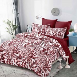 Lenjerie de pat bumbac finet cu elastic – 6 piese premium | COD 0214-PR