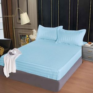 Husa de Pat Damasc cu Elastic - 3 Piese pentru un Somn Confortabil | COD 0319-PR