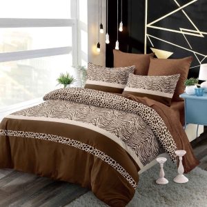 Lenjerie de pat bumbac finet cu elastic – 6 piese premium | COD 0208-PR