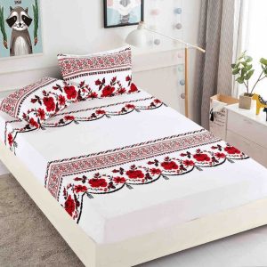 Husa de Pat Bumbac Finet 3 Piese – Confort si Eleganta pentru Somnul Tau | COD 0846-J