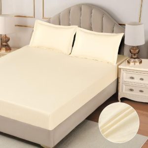 Husa de Pat Damasc cu Elastic – 3 Piese | Confort si Eleganta pentru Dormitorul Tau | COD 0557-CF