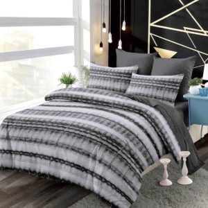 Lenjerie de pat bumbac finet cu elastic – 6 piese premium | COD 0185-PR