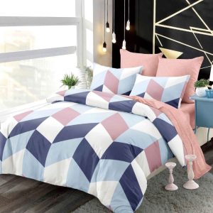 Lenjerie de pat bumbac finet cu elastic – 6 piese premium | COD 0242-PR