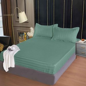 Husa de Pat Damasc cu Elastic - 3 Piese pentru un Somn Confortabil | COD 0314-PR