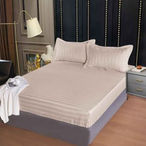 Husa de Pat Damasc cu Elastic - 3 Piese pentru un Somn Confortabil | COD 0315-PR