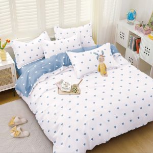 Lenjerie de Pat Bumbac Satinat – Set 4 Piese, Moale, Eleganta și Confortabila | 1026-SI