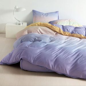 Lenjerie de Pat Bumbac Satinat – Set 4 Piese, Moale, Eleganta și Confortabila | 1028-SI