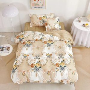 Lenjerie de Pat 1 Persoana Finet 4 Piese – Set Moale și Calduros pentru Confort Maxim, COD: 2100-SI