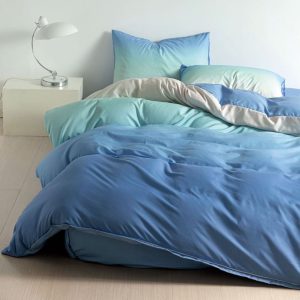 Lenjerie de pat din bumbac satinat 4 piese cu elastic – rafinament si confort in dormitorul tau | COD 2178-SI