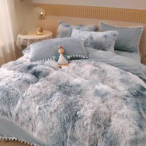 Lenjerie de Pat Cocolino Fluffy – Set 6 Piese pentru Rasfat si Caldura in Sezonul Rece | COD 0903-J