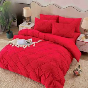 Lenjerie de Pat Catifea cu Elastic – Set 4 Piese pentru Eleganta si Confort Desavarsit | COD 0895-J