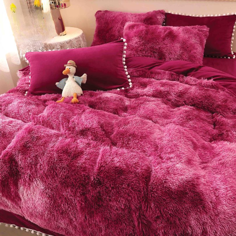 Lenjerie de Pat Cocolino Fluffy – Set 6 Piese pentru Rasfat si Caldura in Sezonul Rece | COD 0904-J