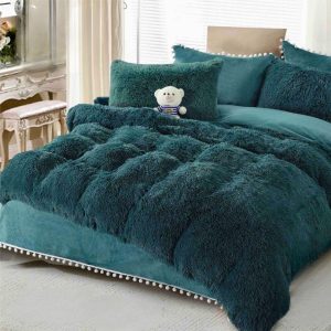 Lenjerie de Pat Cocolino Fluffy – Set 6 Piese pentru Rasfat si Caldura in Sezonul Rece | COD 0905-J