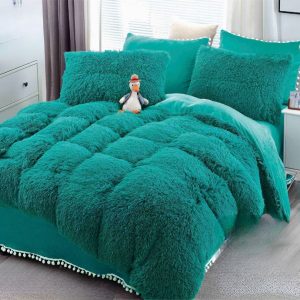 Lenjerie de Pat Cocolino Fluffy – Set 6 Piese pentru Rasfat si Caldura in Sezonul Rece | COD 0908-J