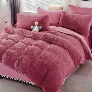 Lenjerie de Pat Cocolino Fluffy – Set 6 Piese pentru Rasfat si Caldura in Sezonul Rece | COD 0909-J