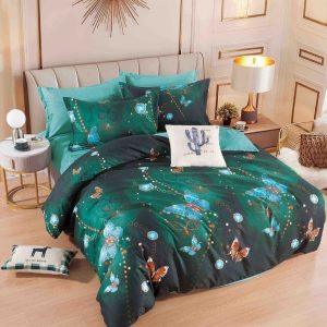 Lenjerie de Pat Bumbac Finet pentru o Persoană – 4 Piese | Confort și Calitate pentru Somn Odihnitor | COD 1040-J