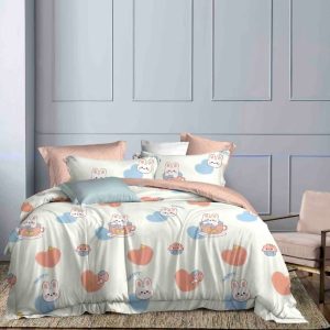 Lenjerie de Pat Bumbac Finet pentru o Persoană – 4 Piese | Confort și Calitate pentru Somn Odihnitor | COD 1051-J