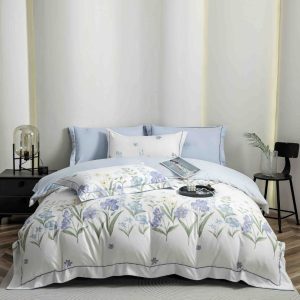 Lenjerie de Pat Finet LUX cu Elastic - 6 Piese | Calitate Superioara si Confort Desavarsit |  COD 1002-J