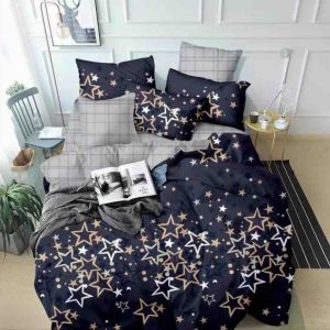 Lenjerie de Pat Bumbac Finet pentru o Persoană – 4 Piese | Confort și Calitate pentru Somn Odihnitor | COD 1060-J