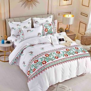 Lenjerie de Pat Bumbac Finet pentru o Persoană – 4 Piese | Confort și Calitate pentru Somn Odihnitor | COD 1064-J