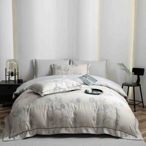 Lenjerie de Pat Finet LUX cu Elastic - 6 Piese | Calitate Superioara si Confort Desavarsit |  COD 1003-J