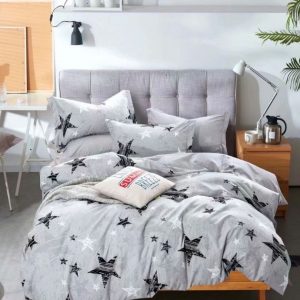 Lenjerie de Pat Bumbac Finet pentru o Persoană – 4 Piese | Confort și Calitate pentru Somn Odihnitor | COD 1079-J