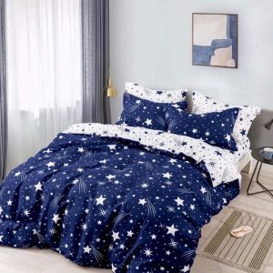 Lenjerie de Pat Bumbac Finet pentru o Persoană – 4 Piese | Confort și Calitate pentru Somn Odihnitor | COD 1081-J