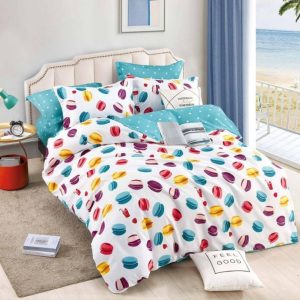 Lenjerie de Pat Bumbac Finet pentru o Persoană – 4 Piese | Confort și Calitate pentru Somn Odihnitor | COD 1084-J