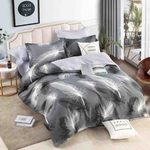 Lenjerie de Pat Bumbac Finet pentru o Persoană – 4 Piese | Confort și Calitate pentru Somn Odihnitor | COD 1034-J