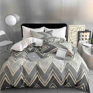 Lenjerie de Pat Bumbac Finet pentru o Persoană – 4 Piese | Confort și Calitate pentru Somn Odihnitor | COD 1036-J