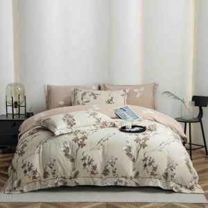 Lenjerie de Pat Finet LUX cu Elastic - 6 Piese | Calitate Superioara si Confort Desavarsit |  COD 1008-J